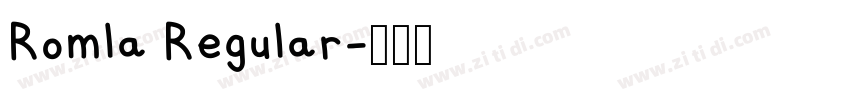 Romla Regular字体转换
